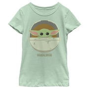 Girl's Star Wars: The Mandalorian The Child Cartoon Art Bassinet Graphic Tee Mint Medium